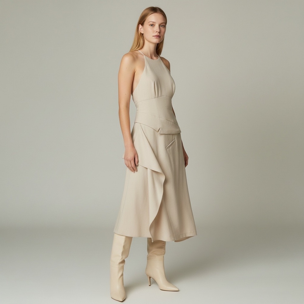 Dress deconstructed suit modern cocktail innovative Avant garde size small